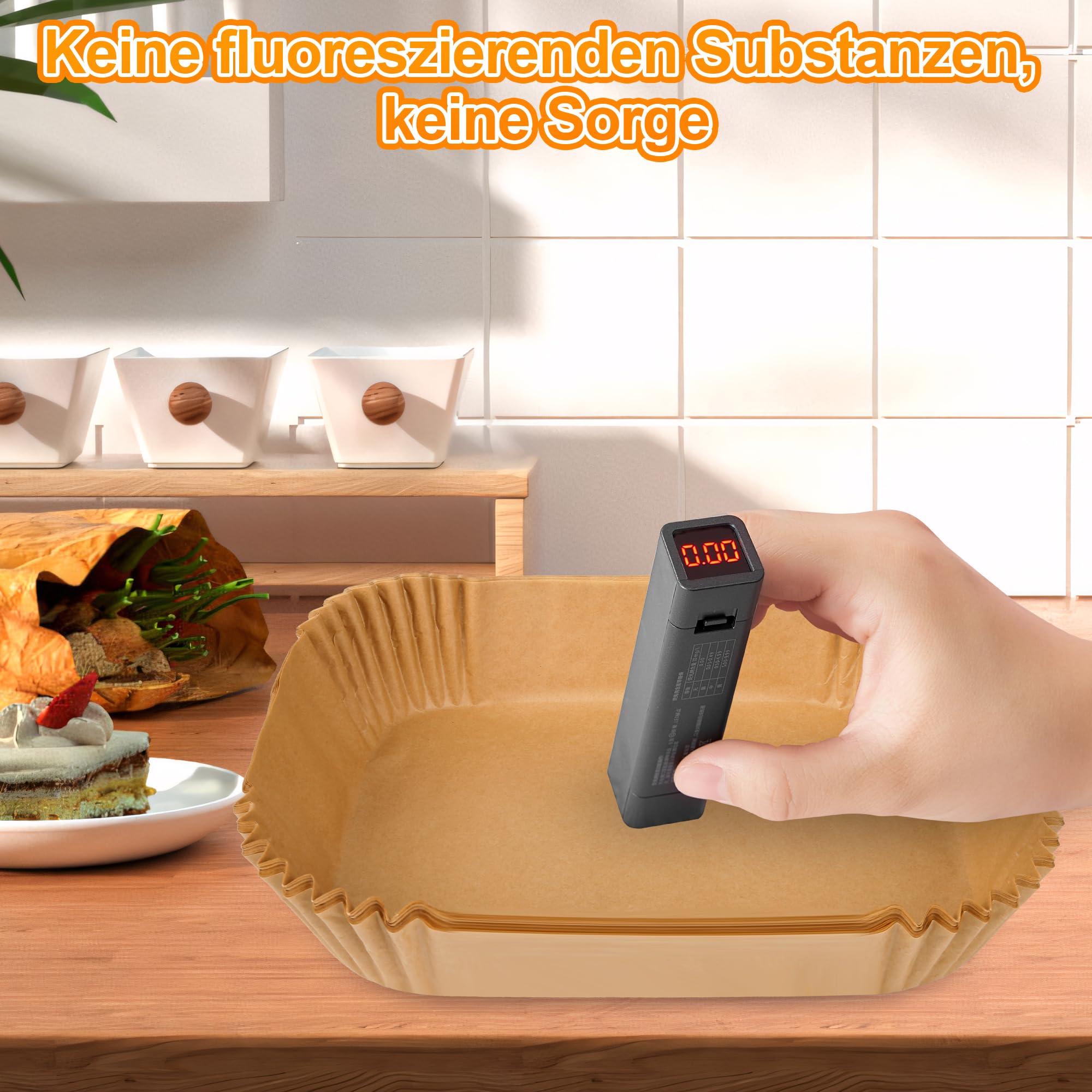120 stuks airfryer-bakpapier voor Philips Airfryer Dual Basket 3000, 5000 serie, 6L/3L heteluchtfriteuse, bakpapier voor Tefal Easy Fry EY901810 EY905D 5,2/3,1 L, accessoires voor Cecotec 5,5/3,5L 120 stuks airfryer-bakpapier voor Philips Airfryer Dual Basket 3000, 5000 serie, 6L/3L heteluchtfriteuse, bakpapier voor Tefal Easy Fry EY901810 EY905D 5,2/3,1 L, accessoires voor Cecotec 5,5/3,5L