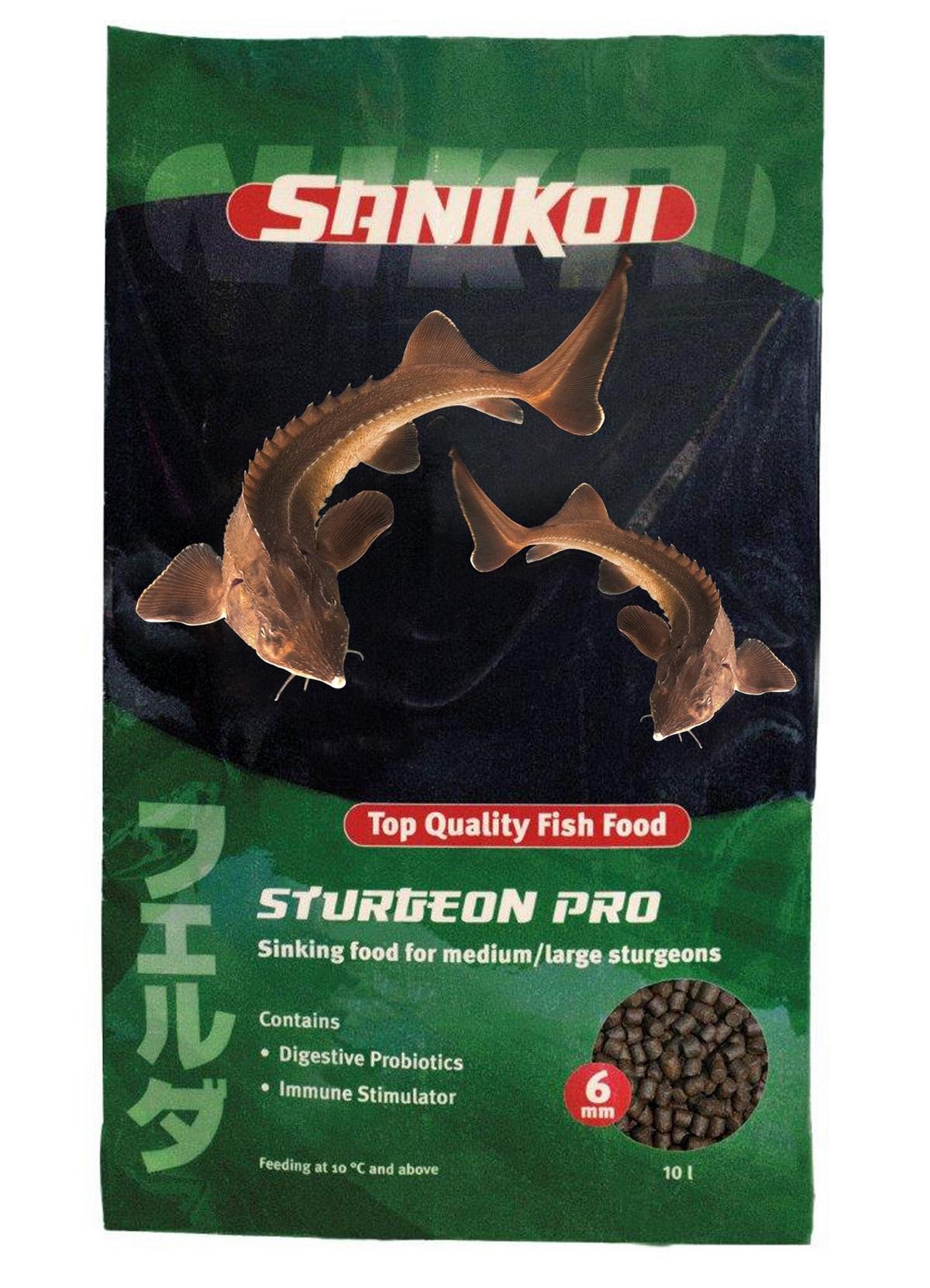 Comida para esturiones, Pro 10 litros, Marca Sanikoi