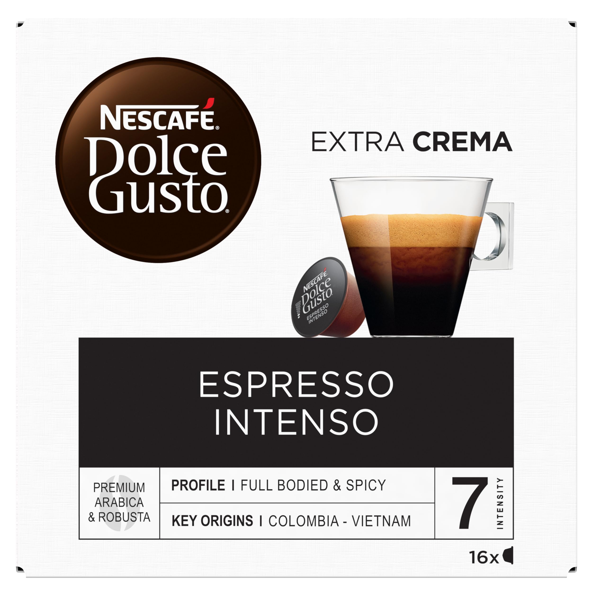 Nescafe kapsułki do kawy Dolce Gusto Espresso Intenso (3 sztuki, łącznie 90 kapsułek)