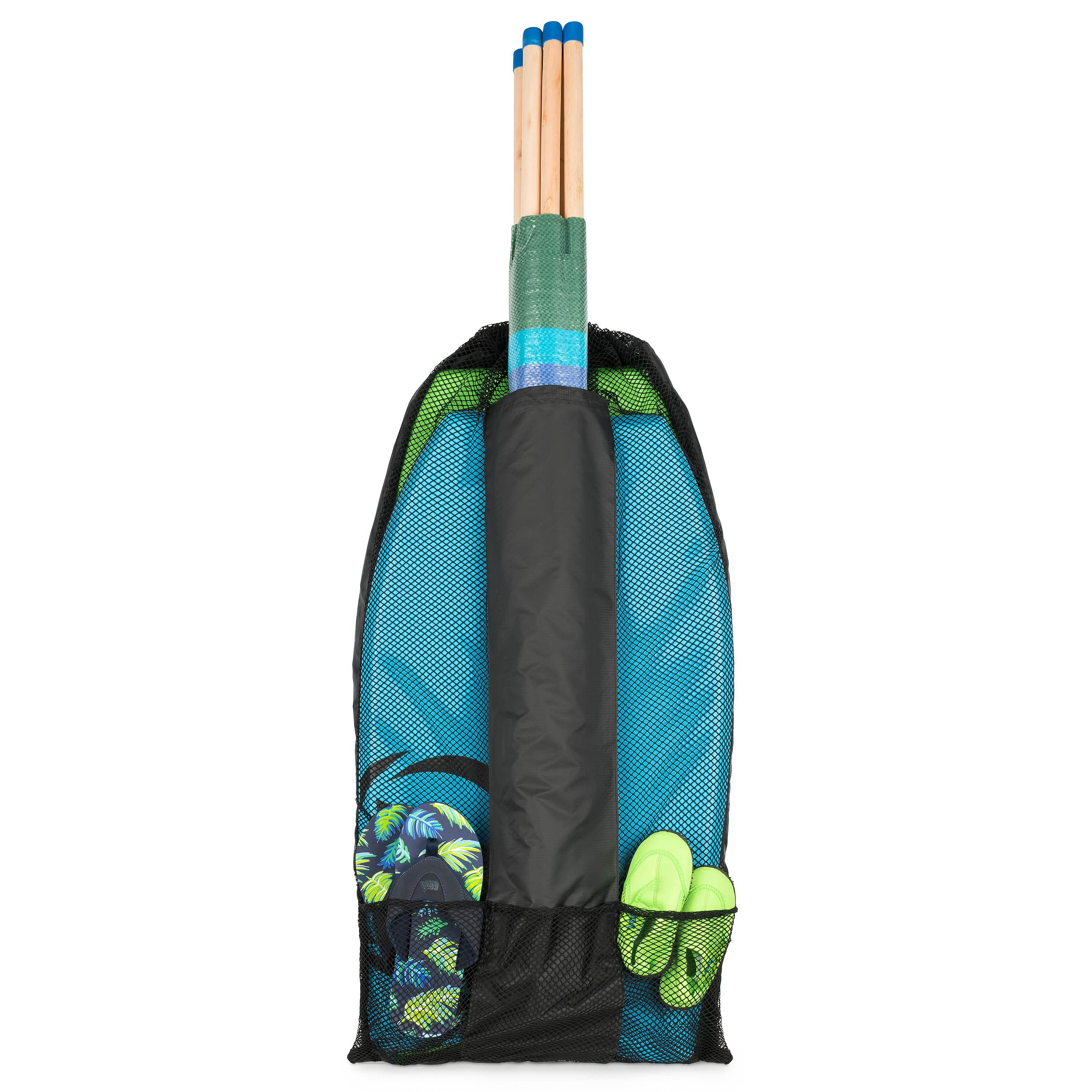 Yello Bolsa de Bodyboard Multiusos, Bolsa de Playa, con Respaldo Impermeable, Mochila de hasta 42 Pulgadas, Color Negro, 110 cm x 60 cm