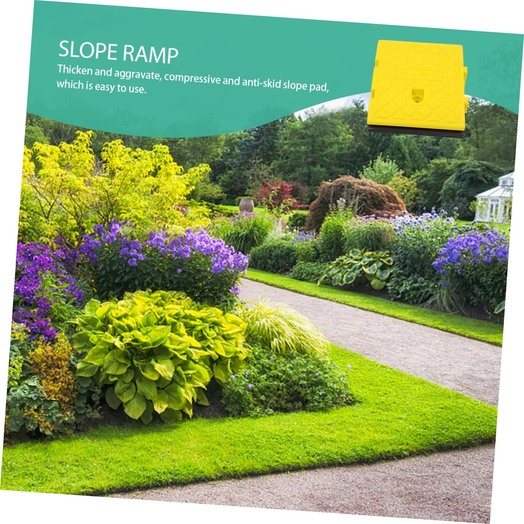 Zerodeko 2pièces Rampe Accès pour Abri de Jardin Légère et Robuste Plastique Lot pour Allée de Garage