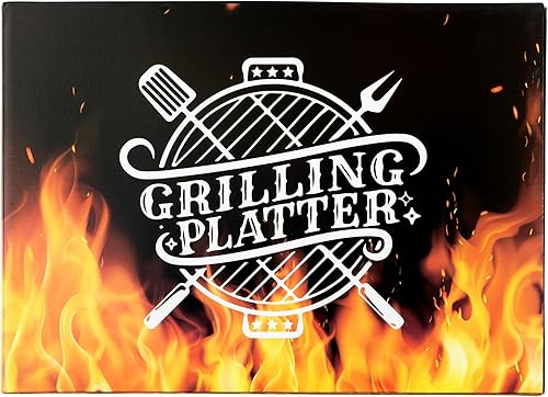 Vista 13 de R HORSE Plato de parrilla para padre, plato de regalo para abuelo, barbacoa, plato blanco ovalado, para servir abuelo, hombres, día del padre