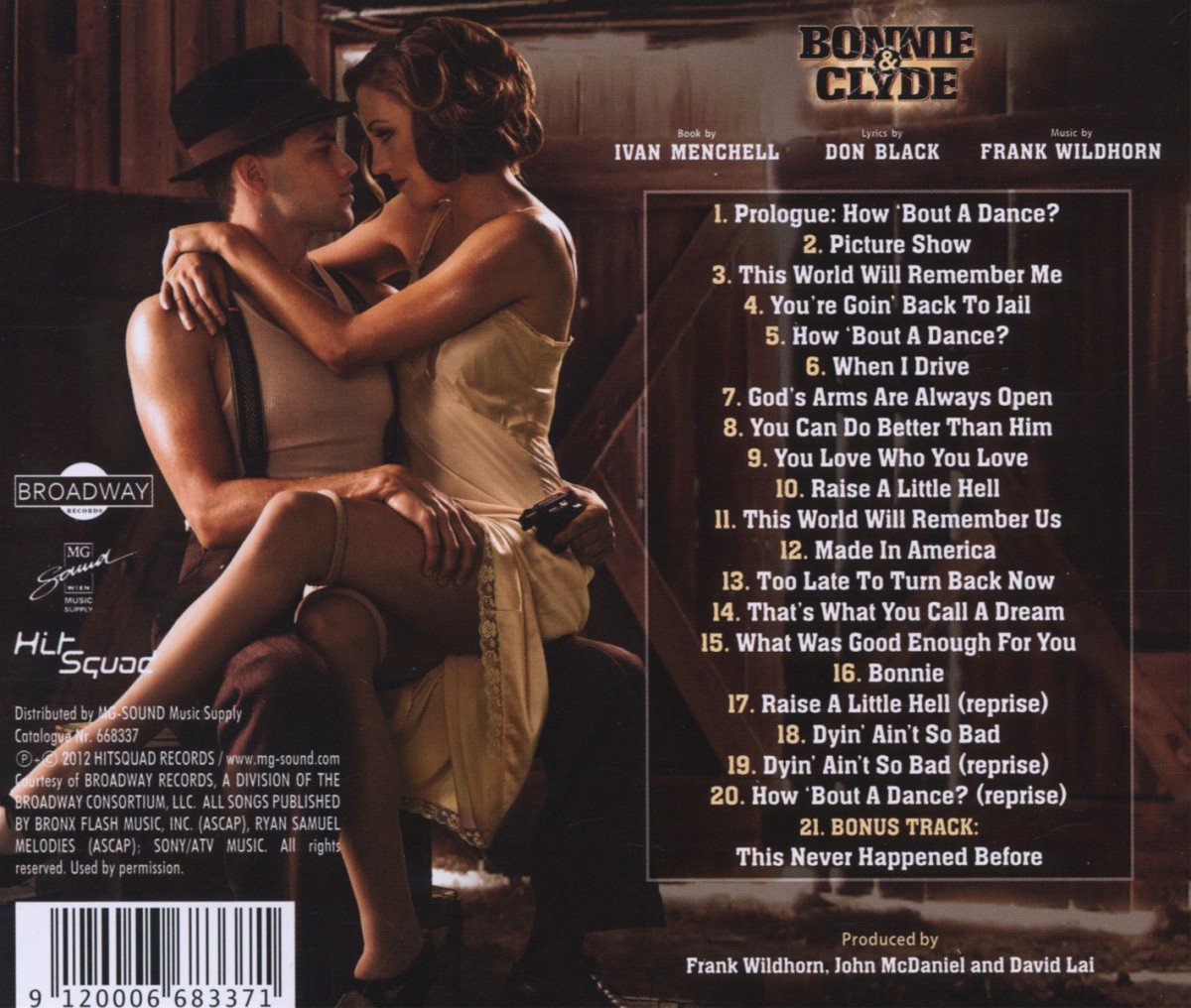 Bonnie & Clyde Original Broadway Cast Recording