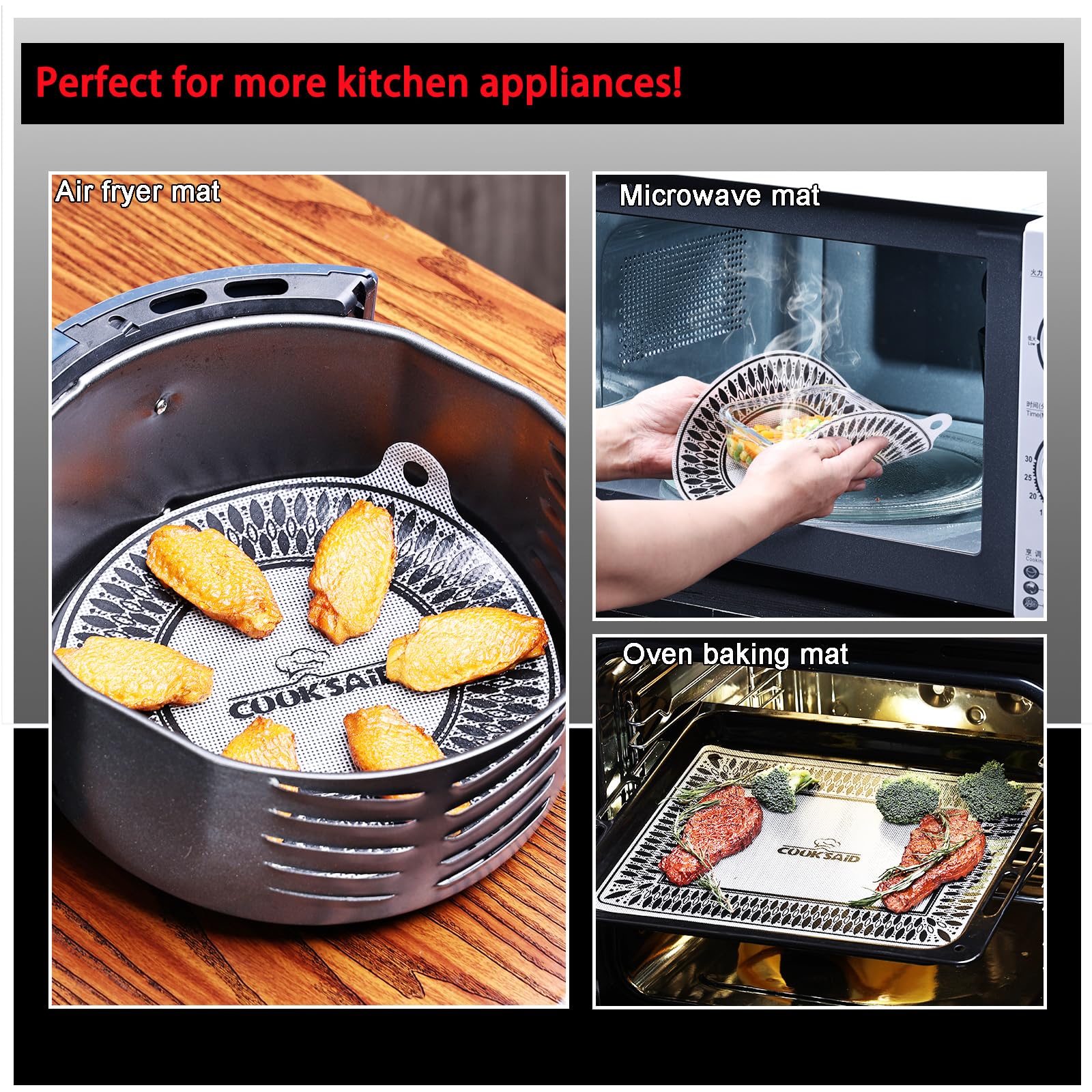 Cook's Aid Tapis de protection pour table de cuisson à induction 50 x