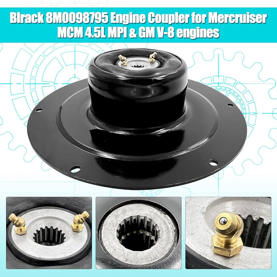 Blrack 8M0098795 Engine Coupler Compatible with Mercruiser