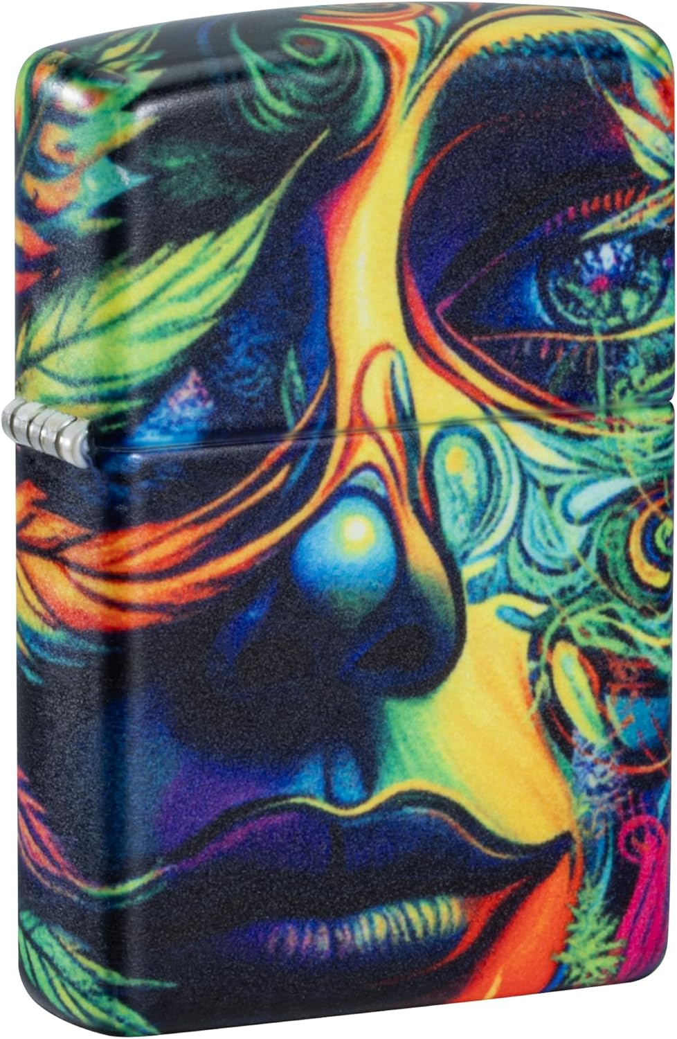 Zippo Windproof Fire Lighter, Cannabis Woman, 540°, Colour Image, Refillable, Reusable, Windproof Design, Gift Box, Made in USA