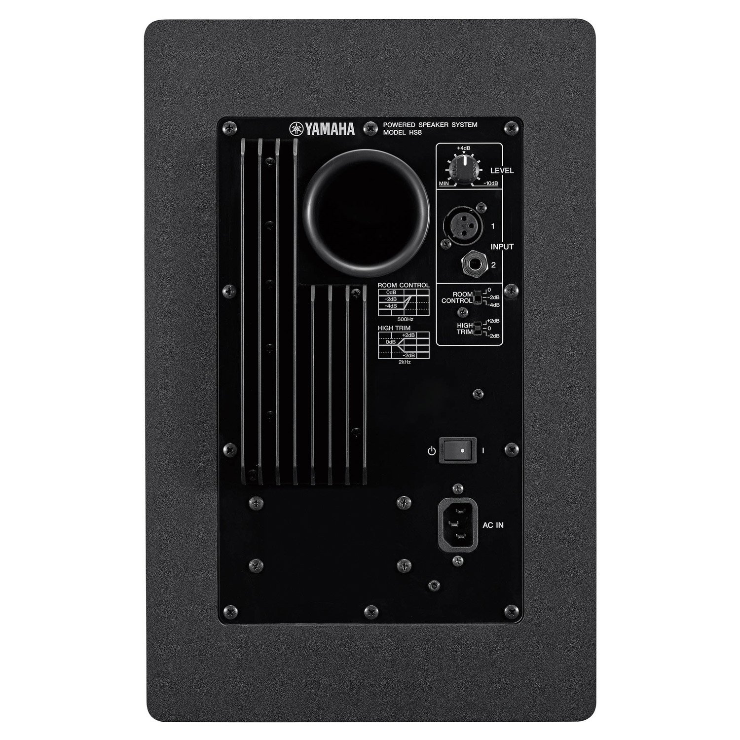 Yamaha HS8 Powered Studio Monitor Bundle con due monitor, supporti e cavi