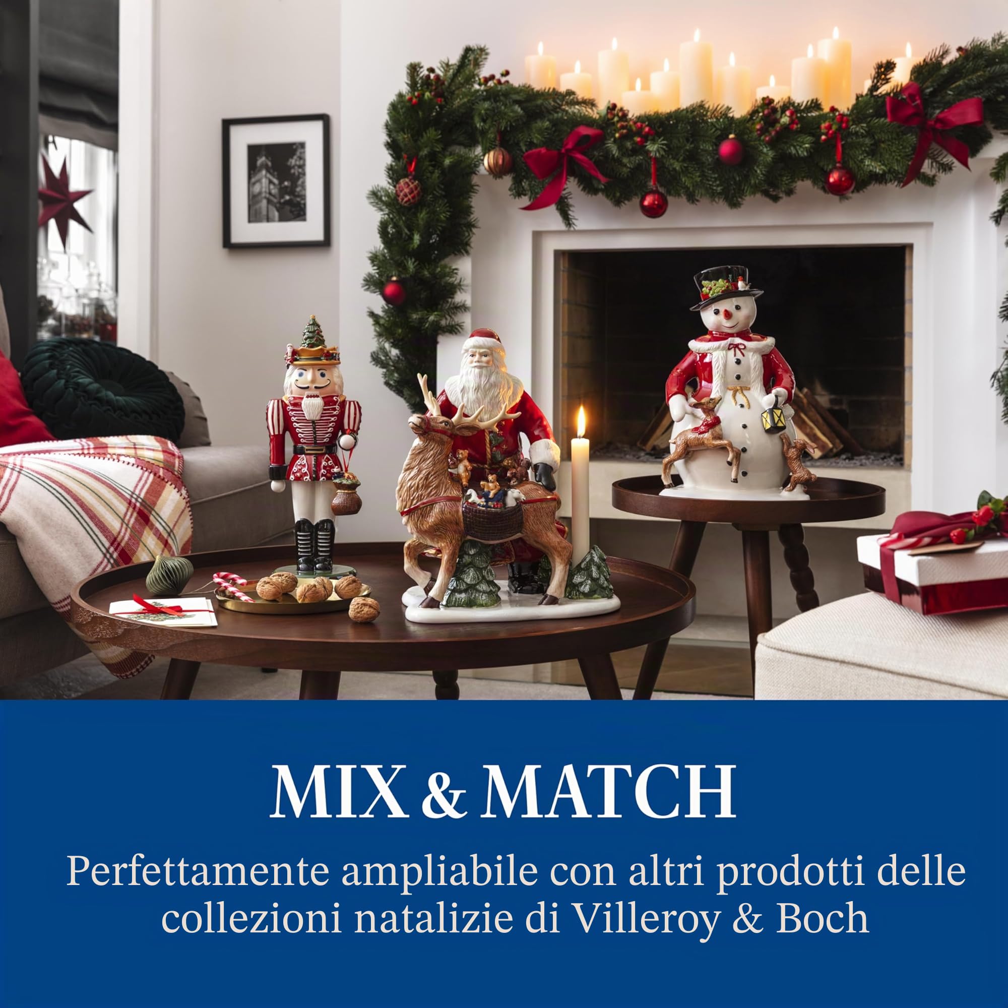 Villeroy & Boch - Nostalgic Ornaments Addobbi Cani 3 Pezzi Variopinto, Decorazione Natalizie, Decorazioni, Xmas, Natale, Porcellana, Plastica