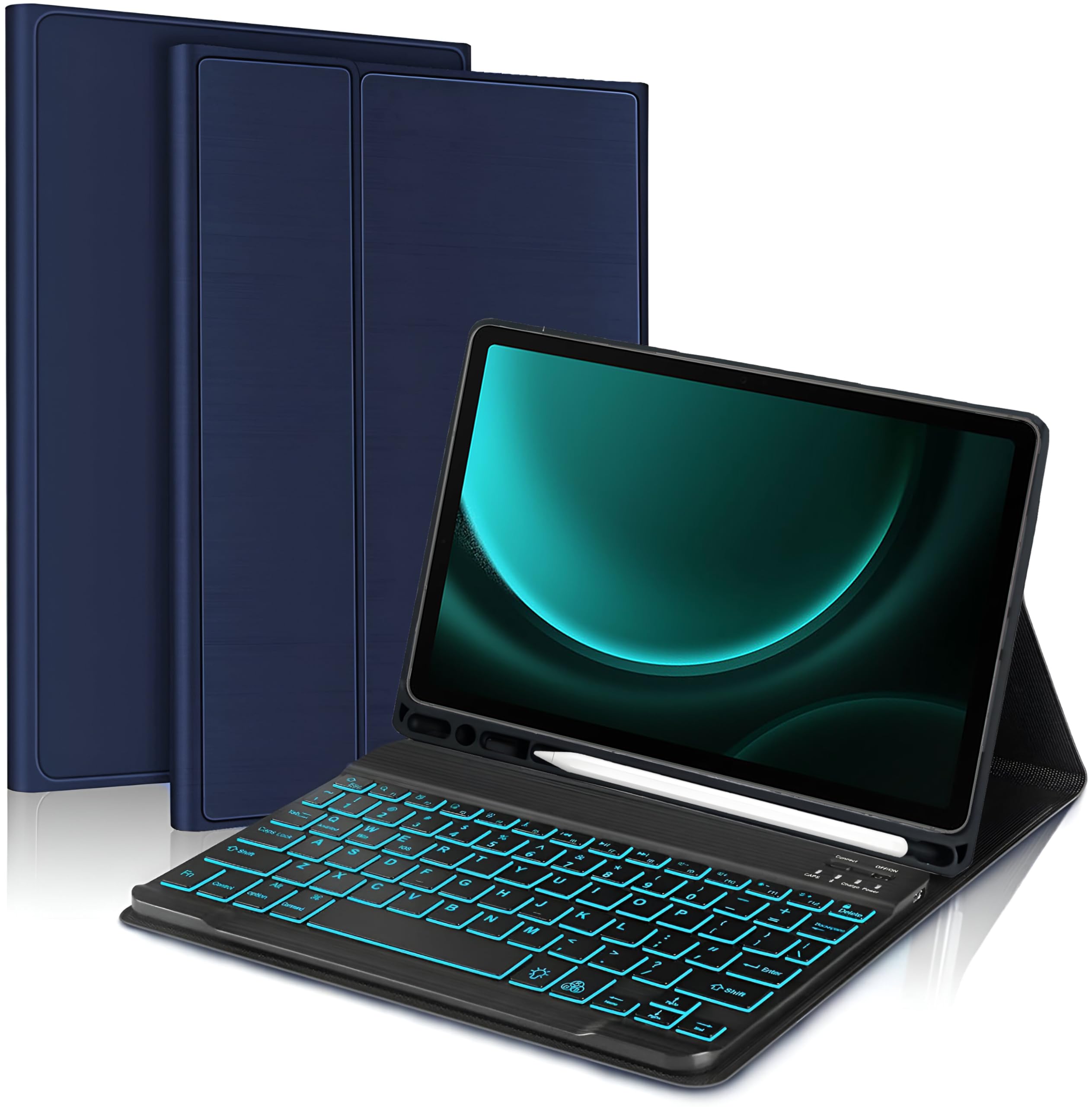 See full amazon price history chart for ProElite Keyboard case for Samsung Galaxy Tab S9 FE Plus/S9 Plus/S10+ 12.4 inch with S Pen Holder, Magnetic Detachable Wireless Bluetooth Keyboard Built-in 7-Colors Backlit, Dark Blue ProElite Keyboard case for Samsung Galaxy Tab S9 FE Plus/S9 Plus/S10+ 12.4 inch with S Pen Holder, Magnetic Detachable Wireless Bluetooth Keyboard Built-in 7-Colors Backlit, Dark Blue (B0CR1LS255) Amazon Price History, Amazon Price Tracker
