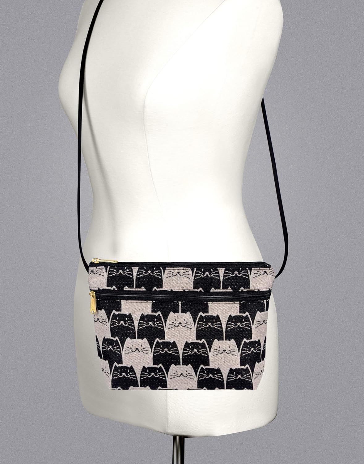 Danny K. Women's Tapestry Zipper Purse Crossbody Handbag, Adjustable Cord, Handmade in USA - Image 2