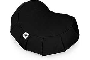 Crescent Meditation Cushion for Enhanced Yoga, Mindfulness, and Zazen