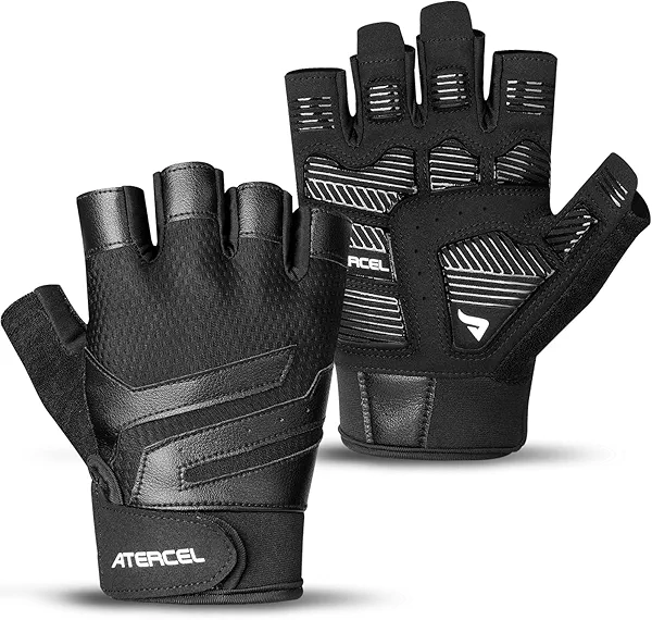 ATERCEL Gym Workout Gloves for Men and Women, Weight Lifting Gloves with Excellent Grip, Lightweight Fitness Gloves for Training, Cycling, Pull Ups, Exercise, Climbing, Rowing and Weightlifting