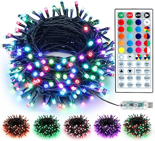 Brizled Luces de Navidad inteligentes, 798 luces LED WiFi de 261 pies, control de aplicación, luces de Navidad que cambian de color regulables,