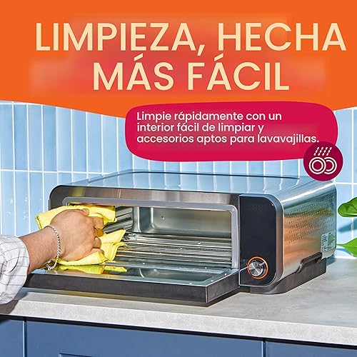 Miniatura 8 de Instant Pot No requiere precalentamiento* Horno de pizza y tostador 6 en 1 con tecnología InstantHeat, se adapta a una pizza fresca o congelada de