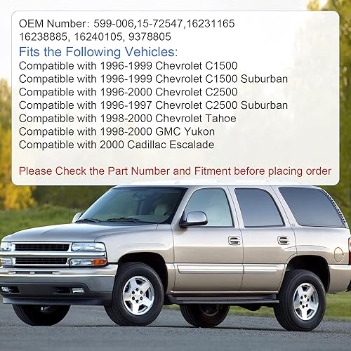 Miniatura 9 de DICMIC Panel de control del calentador de AC, módulo de control de clima sin interruptor de desempañador de ventana trasera para Chevy GMC C1500