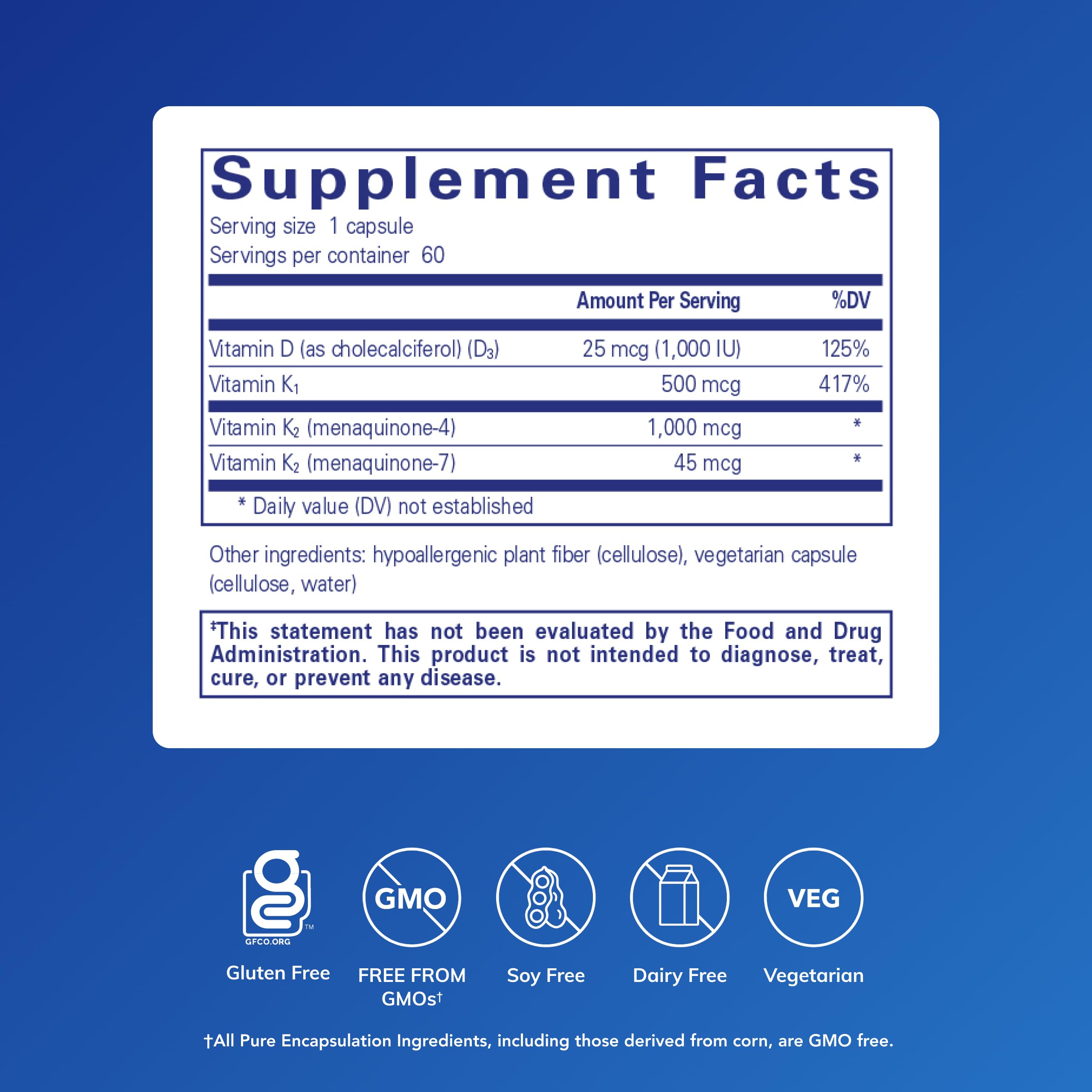 Pure Encapsulations Synergy K, 60 Capsules — Amazon image 2