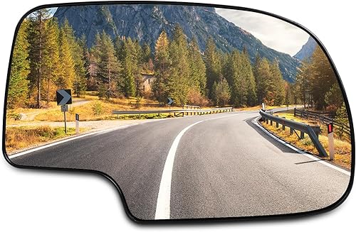 SCITOO Espejo exterior apto para Chevy Accesorios exteriores de repuesto espejos de vidrio 03-07 para Chevy para GMC Silverado Sierra 15002500