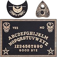 Vista 8 de CREATCABIN Juego de 3 tableros de adivinación de madera, soporte para cartas de tarot, soporte para cartas de tarot, soporte de tarot, soporte