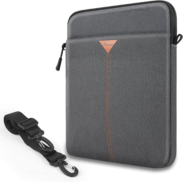 SIMTOP Tablet Sleeve Bag 12.9 inch,Mens Shoulder Bags With Storage Pockets Compatible Ipad Pro 12.9 Case,Waterproof Ipad Carry Case Briefcase Tablet Accessories Briefcase(Grey)