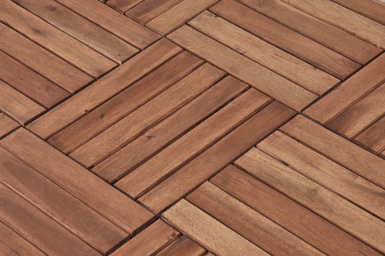 SAM Terrassenfliesen 01, Akazien-Holz, geölt, 44 Fliesen für 4m², 30x30cm