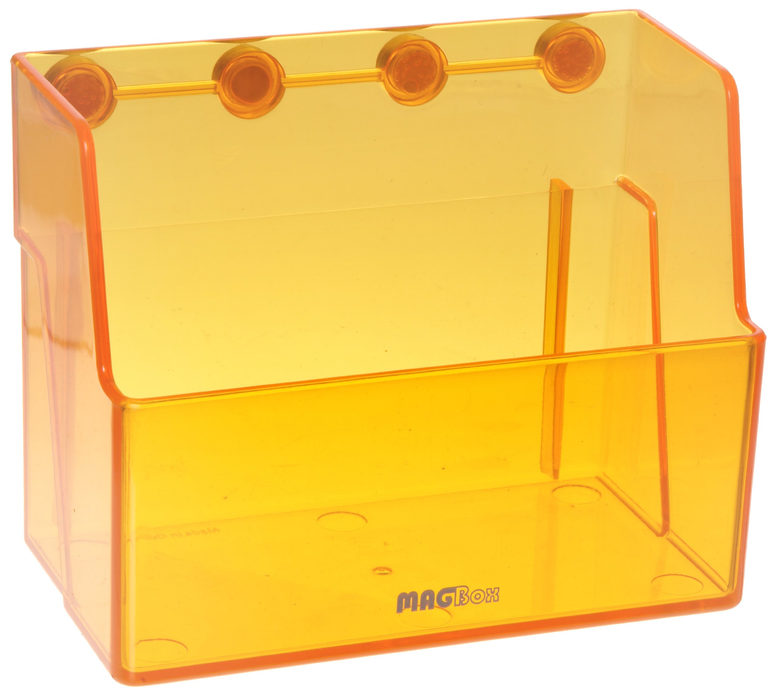 Heathrow Scientific HD23504 MagLab Box Compartiment de rangement en plastique ABS Orange Longueur 130 mm x Largeur 78 mm x Hauteur 102 mm