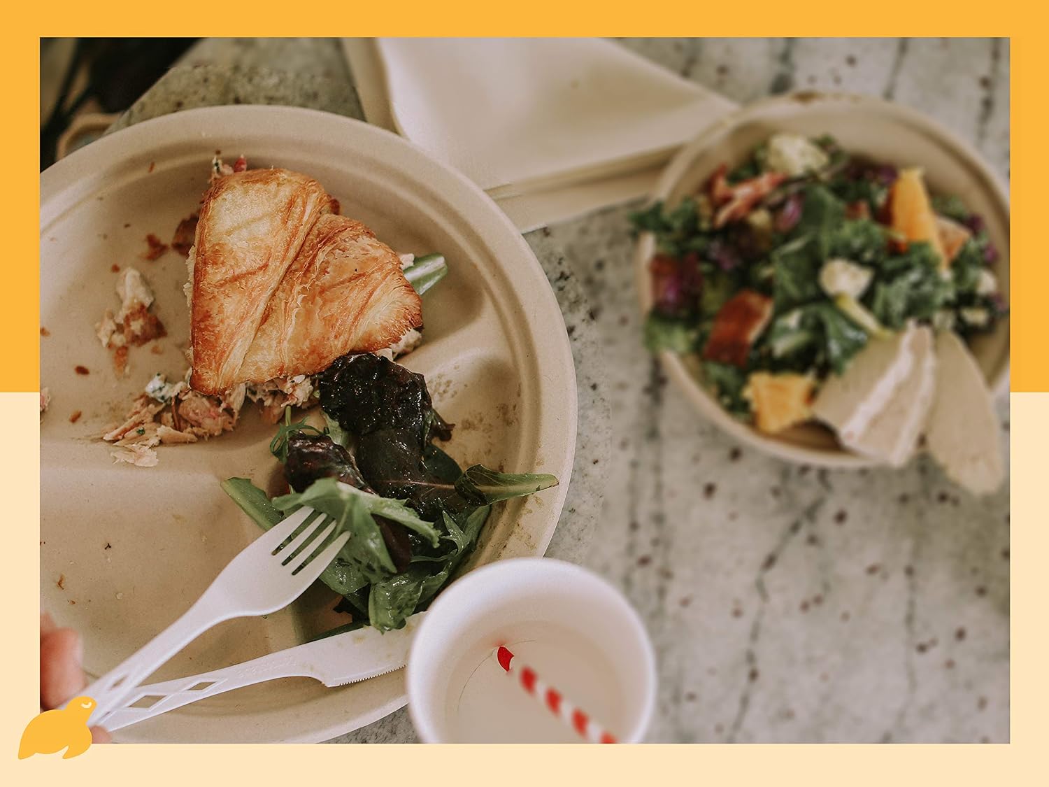 Suреr Sаlе 🛒 100% Compostable Disposable Paper Plates Bulk [9 3-Comp 500Pack], Bamboo Plates, Eco Friendly, Biodegradable, Sturdy Large Dinner Party Plates, Heavy-Duty, Unbleached by Earth's Natural Alternative
