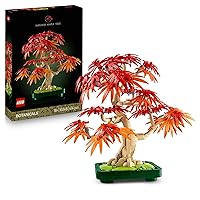 LEGO Botanicals Bonsai di Acero Rosso Giapponese - Set di Piante Artificiali con Foglie