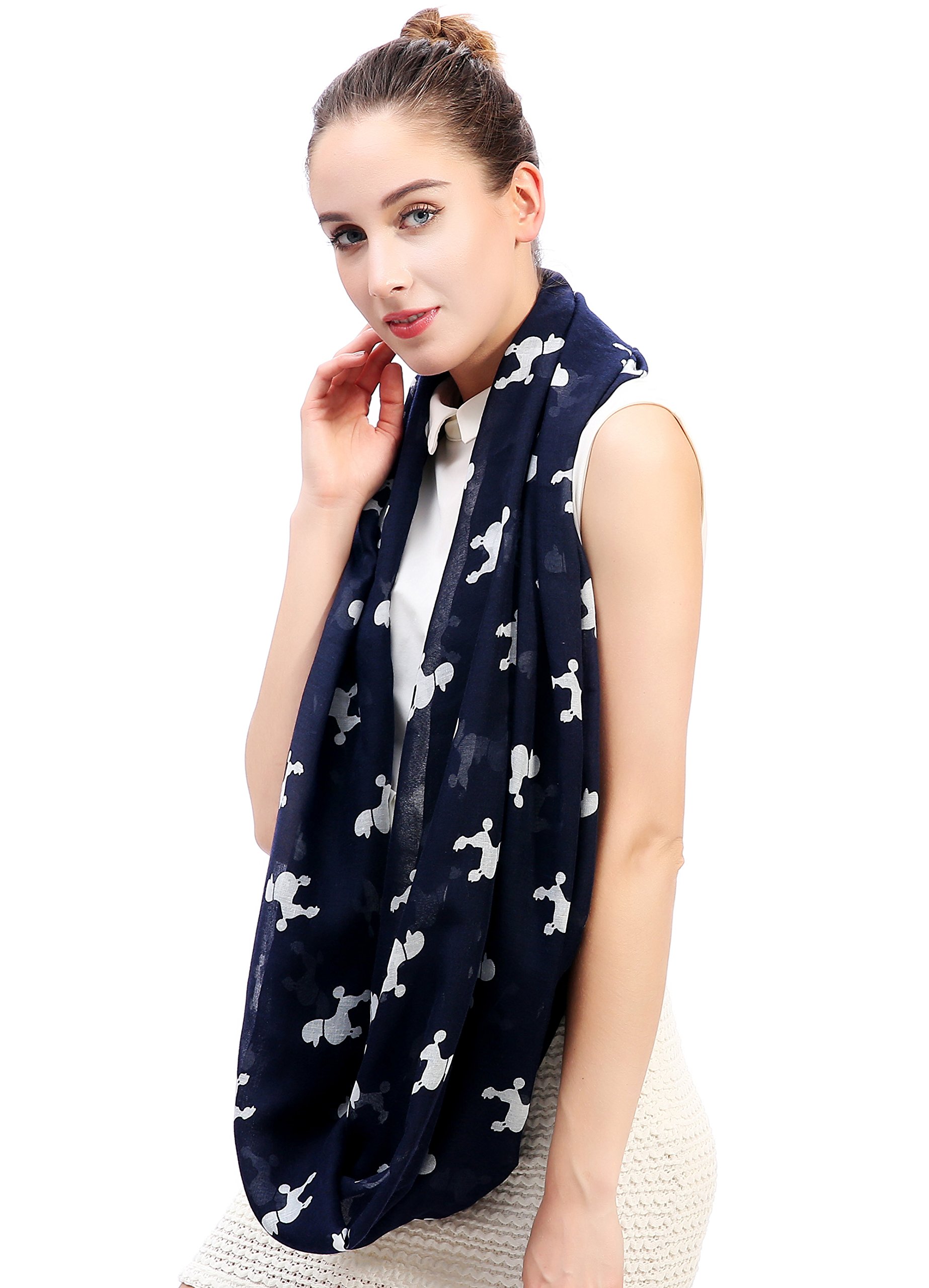 Lina & Lily Écharpe Tube Imprimé Geo Aztèque - 100% Polyester Léger Pour Toutes Saisons