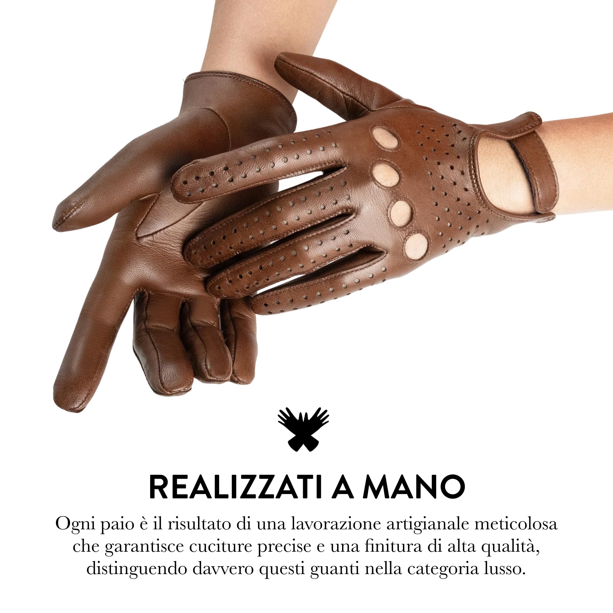GLOVE STORY Guanti da guida donna in pelle d'agnello nera non foderati | Eleganza delicata & Tocco raffinato | Accessorio di alta qualità per stile urbano & comfort leggero