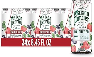 Maison Perrier Chic Daiqui’Red Strawberry and Red Fruits Flavored Sparkling Beverage, Low Calorie, Mocktail, 24-Pack