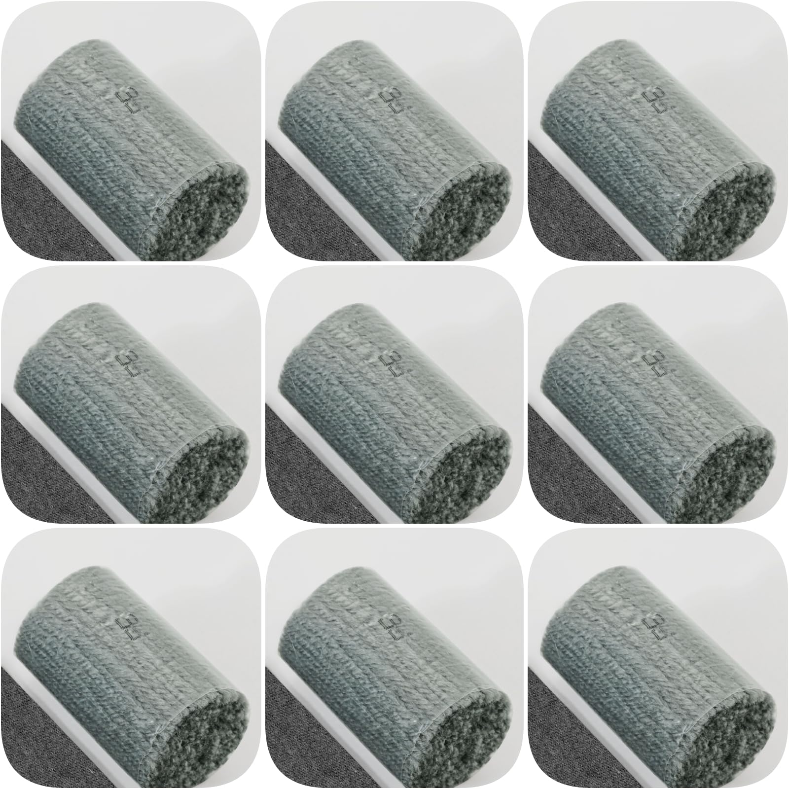 Yglnden 10 Bundles Latch Hook Kit Colorful Yarn Bundles Cut Rug DIY Latch Hook Yarn for Handmake Craft Sewing Knitting for Adults (10 Bundles# Cyan)