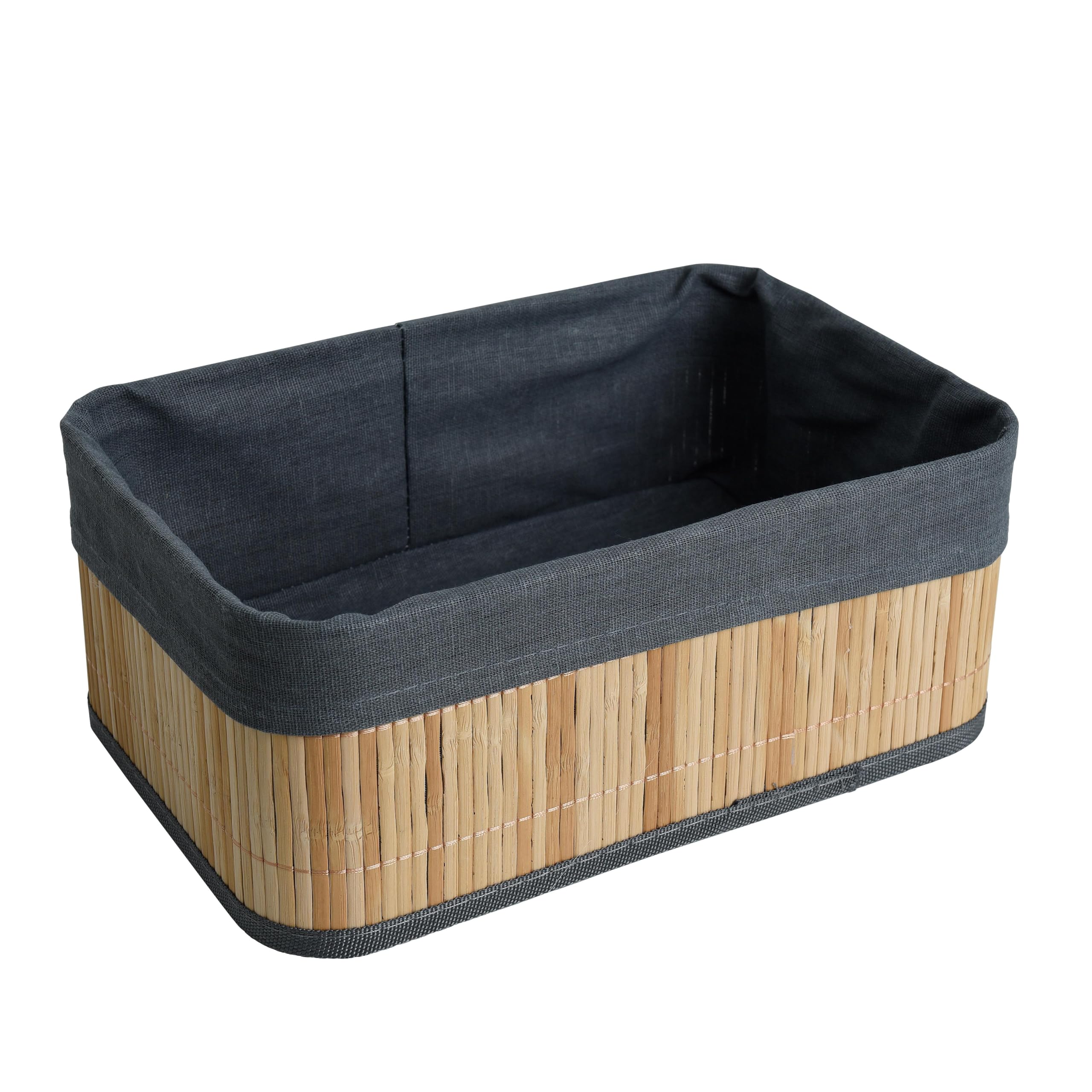 ESTEXO Bambuskorb Aufbewahrungsbox 4er Set mit je 3 Größen Aufbewahrungskorb Organizer