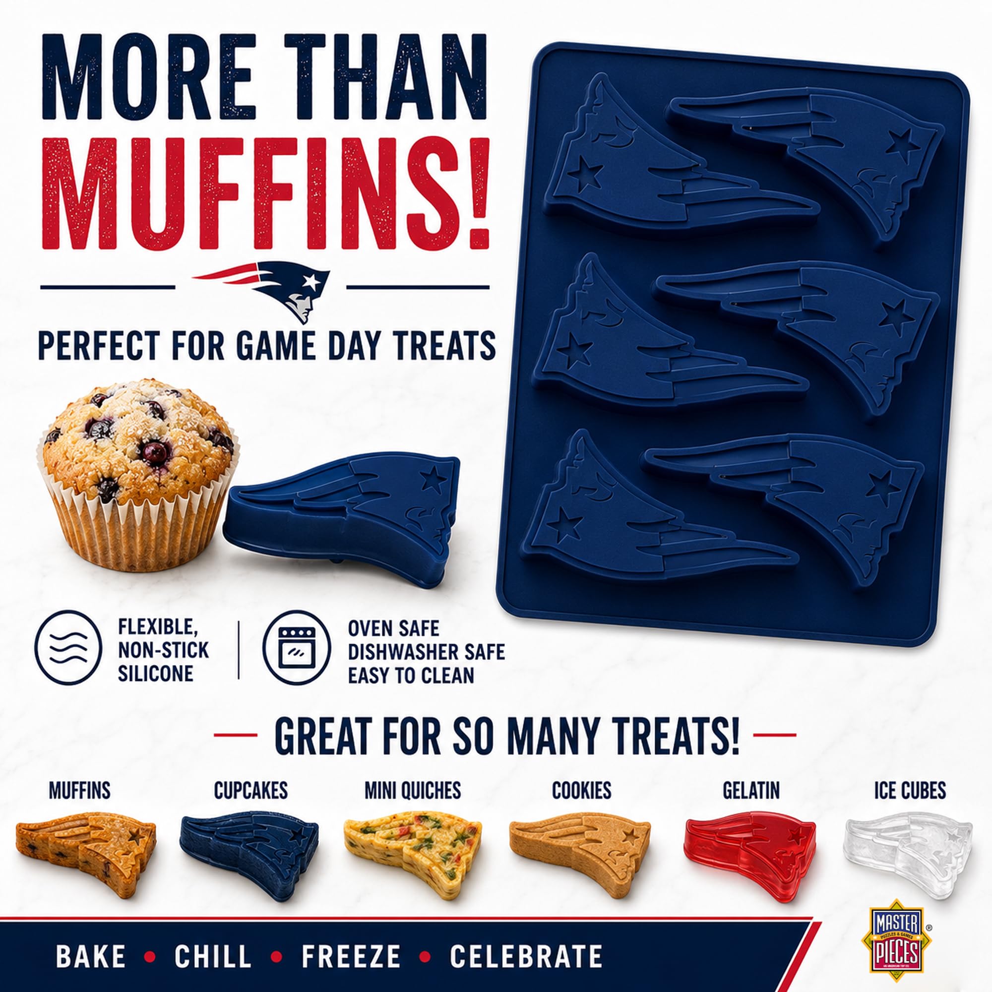 MasterPieces Fan Pans NFL New England Patriots Muffinform