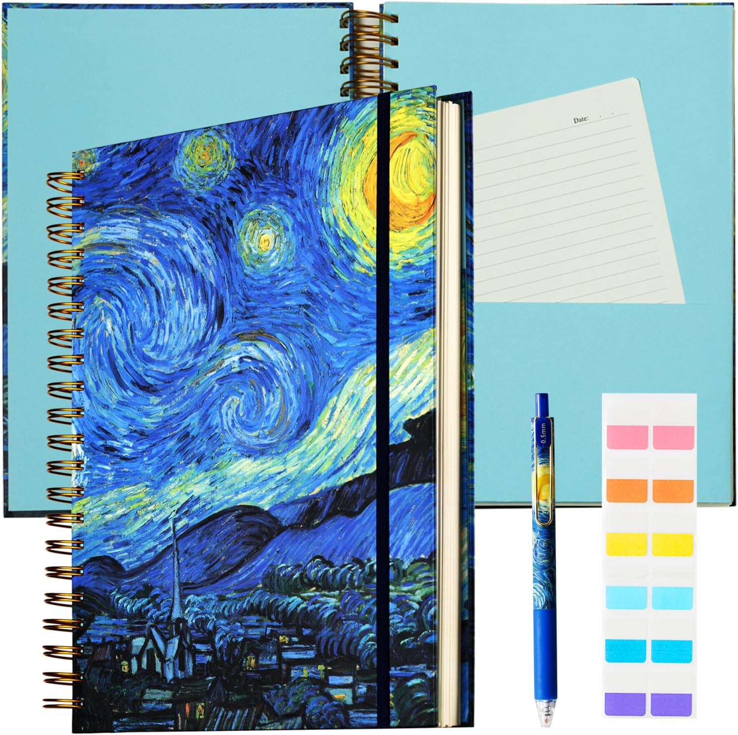Hardcover Spiral Notebook 8.5 x 11 Spiral Journal Notebook