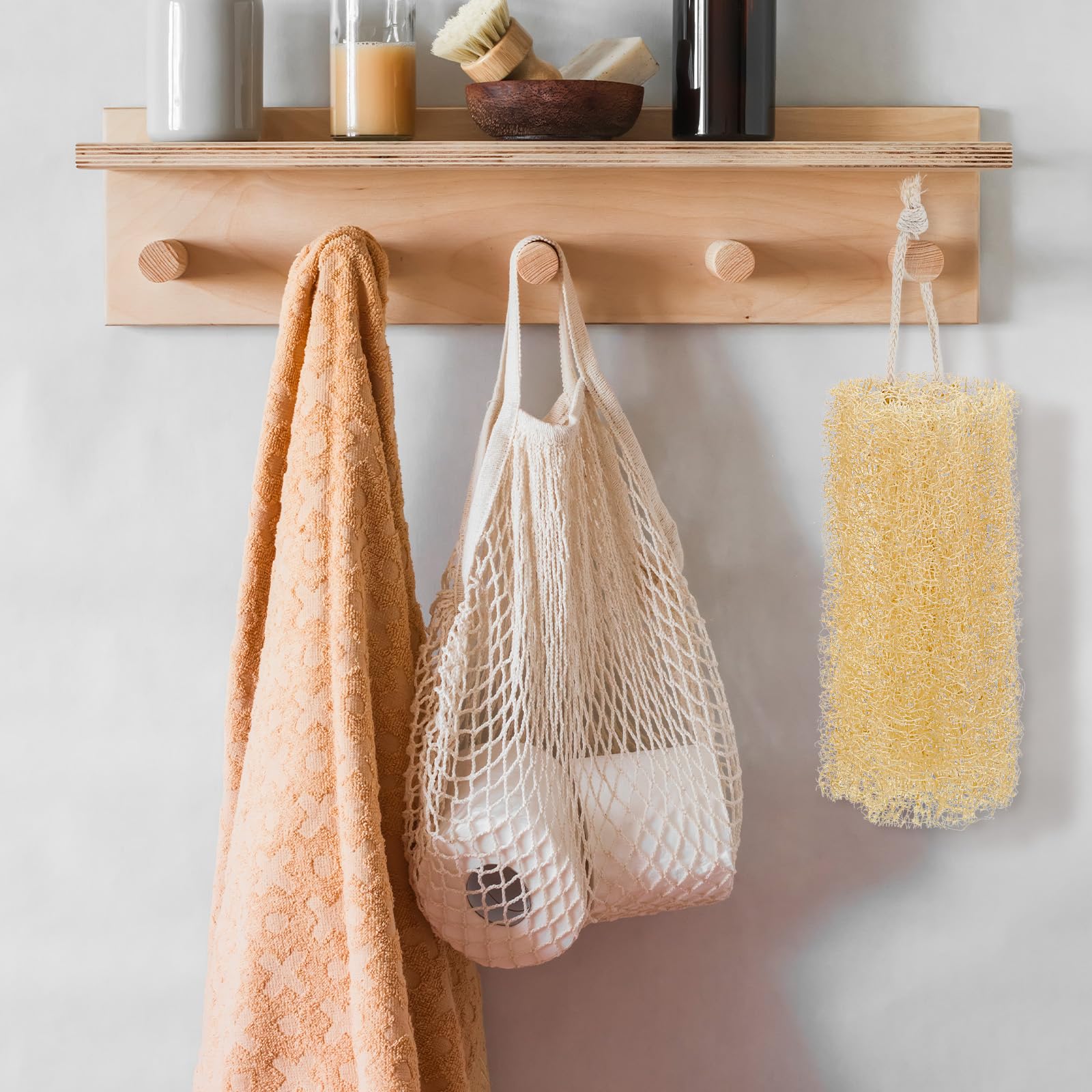 Naturalny zestaw gąbek luffa, bez barwników, złuszczający peeling do ciała, ekologiczna, ekologiczna, uniwersalna, domowa gąbka luffa, na bazie roślin, dla kobiet i mężczyzn, do czyszczenia