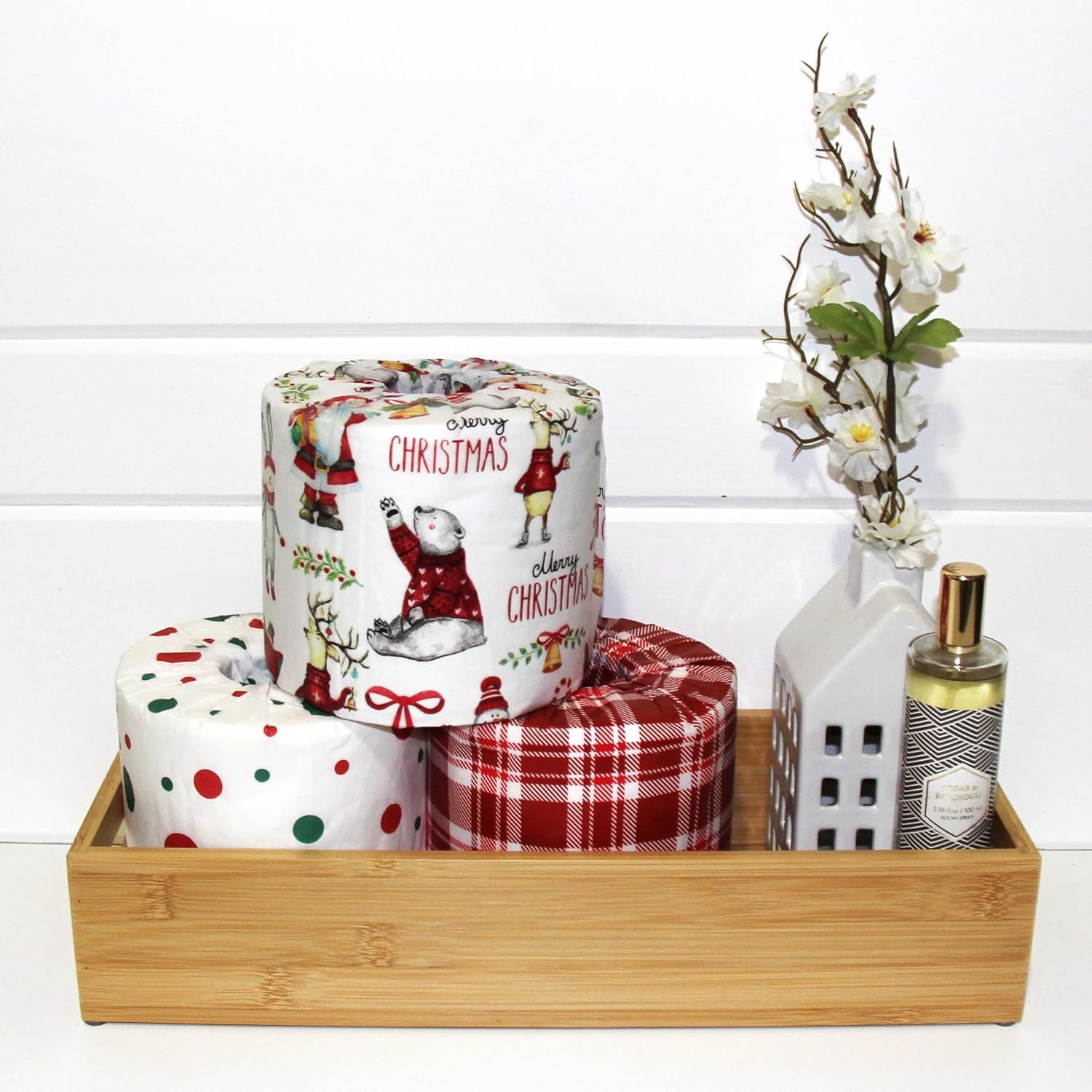 Decorative Toilet Paper Covers, 9 Paper Wraps, 3 of Each of