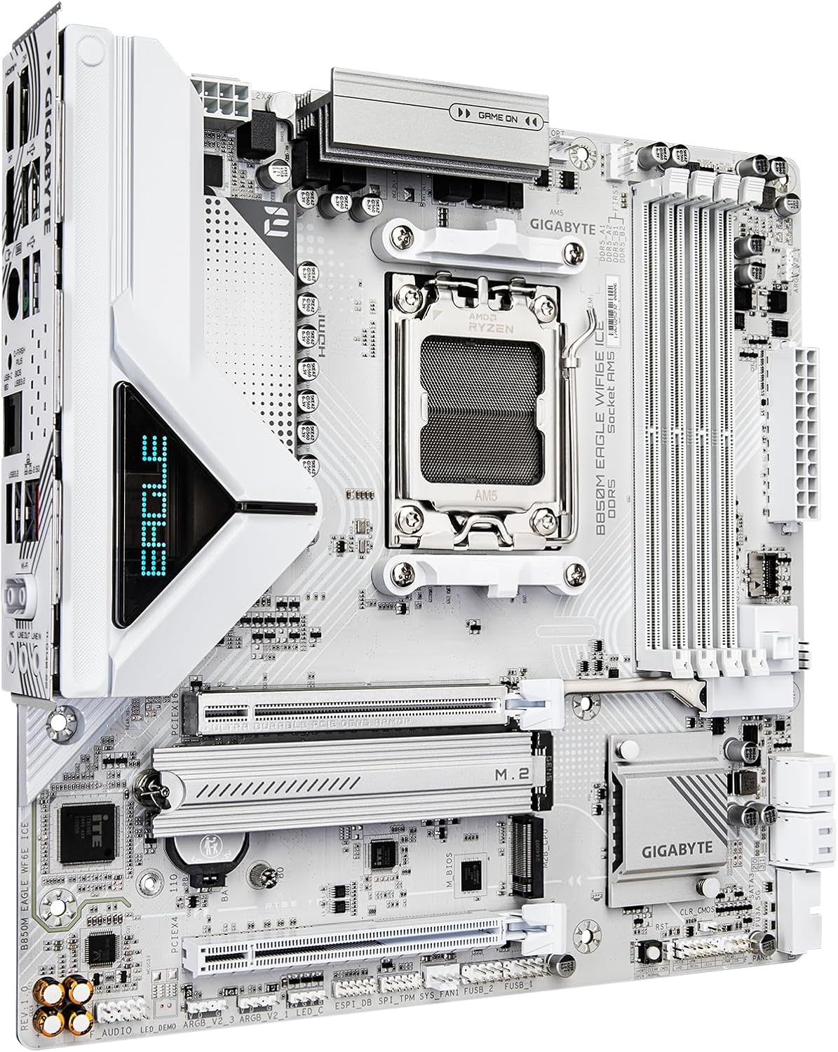 81zKh3eYzoL._AC_SL1500_ GIGABYTE B850 Eagle WIFI7 ICE AMD AM5 LGA 1718 Motherboard, ATX, DDR5, 3X M.2, PCIe 5.0, USB-C, WIFI7, 2.5GbE LAN, EZ-Latch