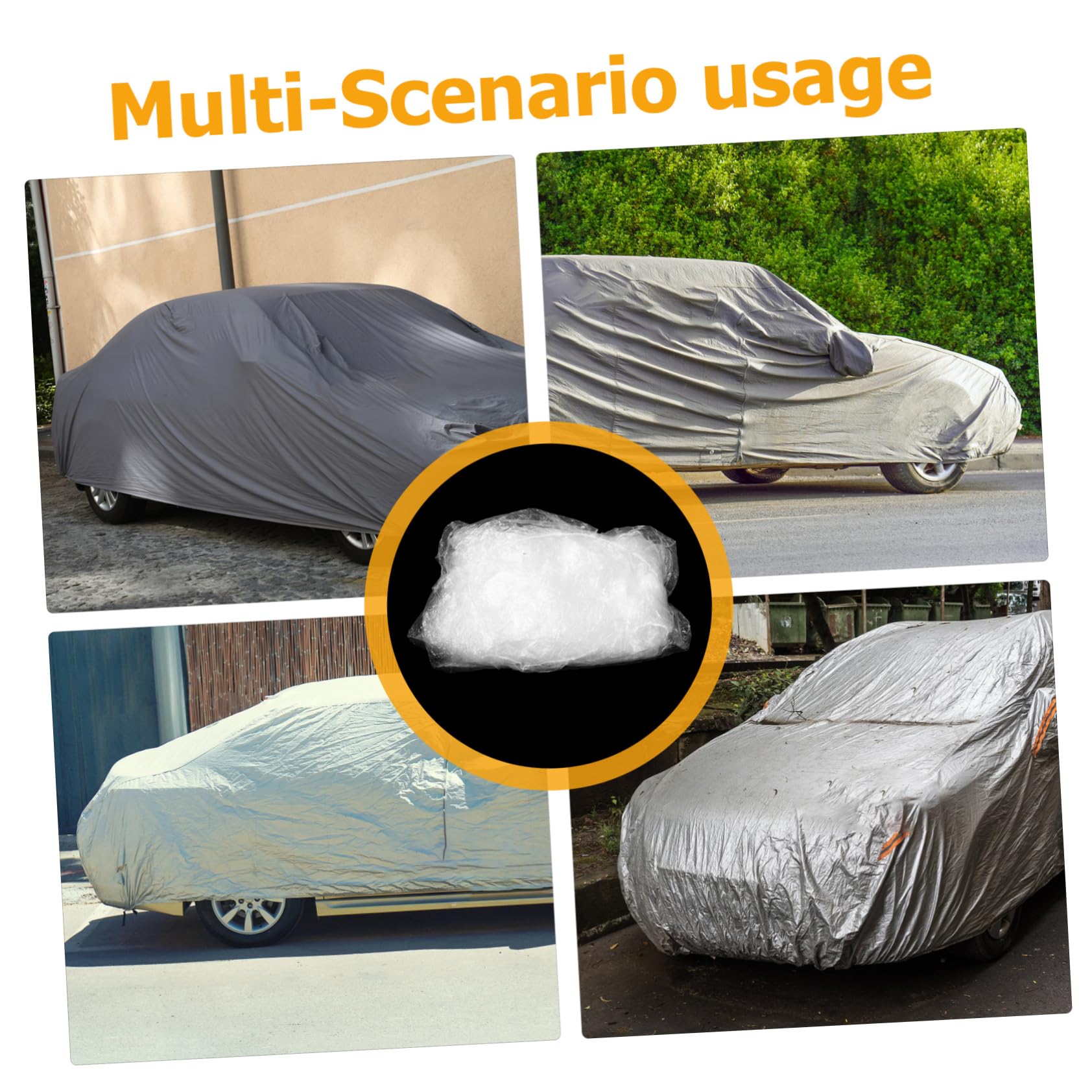 SOESFOUFU Disposable Plastic Car Cover Heavy-Duty Pe for Suvs for Outdoor Storage and Rain — view 7