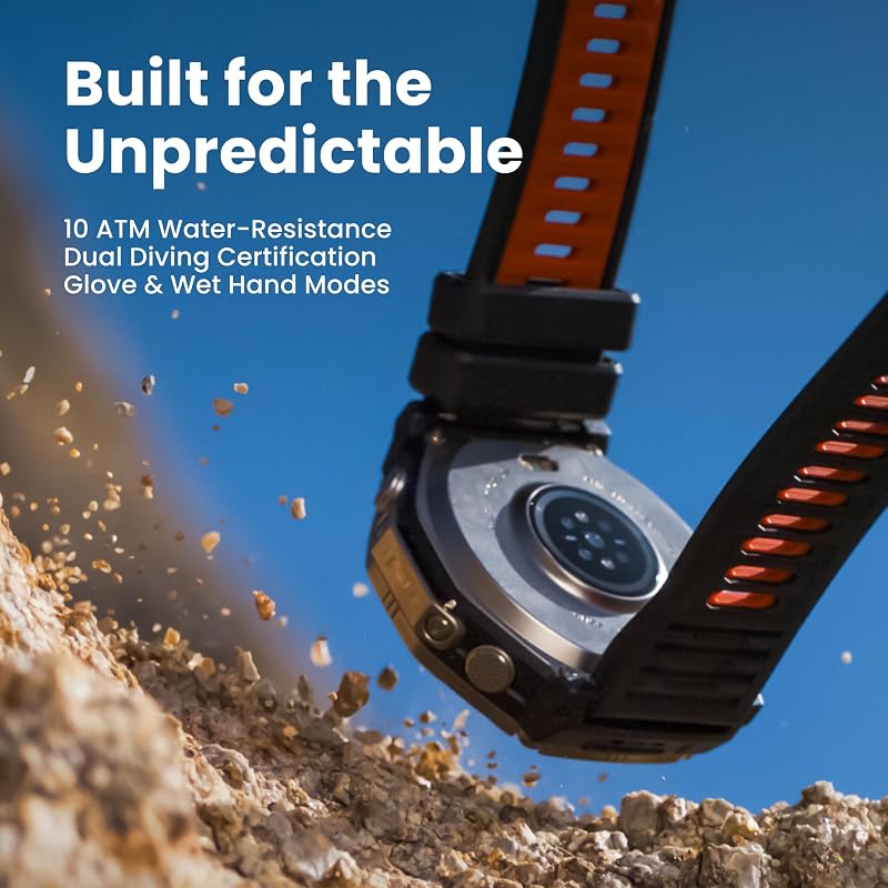Amazfit T-Rex Ultra 2 GPS Okosóra Titán, 1,5" AMOLED Kijelző, 30 Napos Akkumulátor