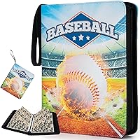 Vista 20 de Carpeta de tarjetas coleccionables de 9 bolsillos, libro de tarjetas premium para 360 tarjetas, álbum de tarjetas resistente para tarjetas