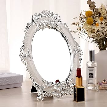 Amazon.com - JUXYES Small Tabletop Dressing Mirror Vintage