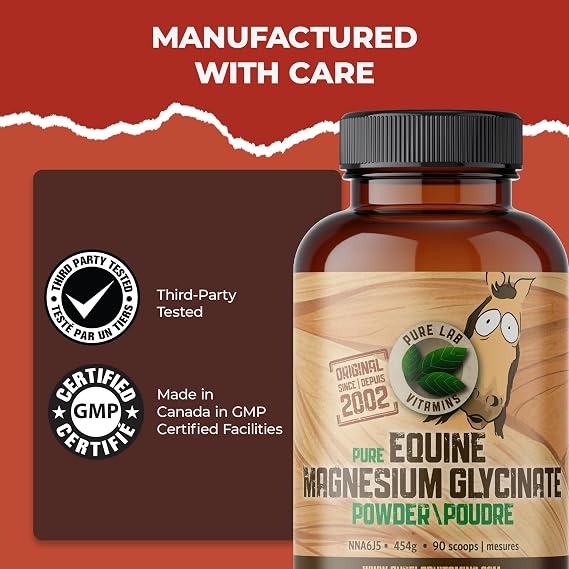 Pure Lab Vitamins Equine Magnesium Glycinate Powder 454 g