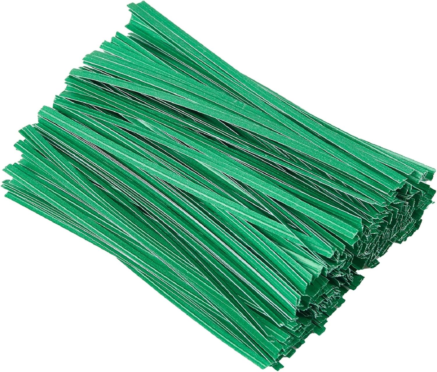 DGTANGYIN 500 Pcs 5" White Paper Twist Ties, for Party Cello Candy Bread Coffee Bags Cake Pops