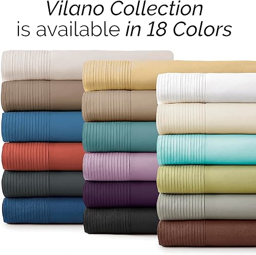 Miniatura 8 de Southshore Fine Linens - Vilano Springs - Par de fundas de almohada plisadas, color verde azulado, estándar (Queen)