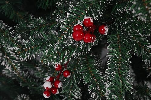 Miniatura 7 de Árbol de Navidad artificial de PVC (cloruro de polivinilo) con 1,500 puntas magnífico, árbol de Navidad de pino sintético, de 8 pies (2.44 m) de