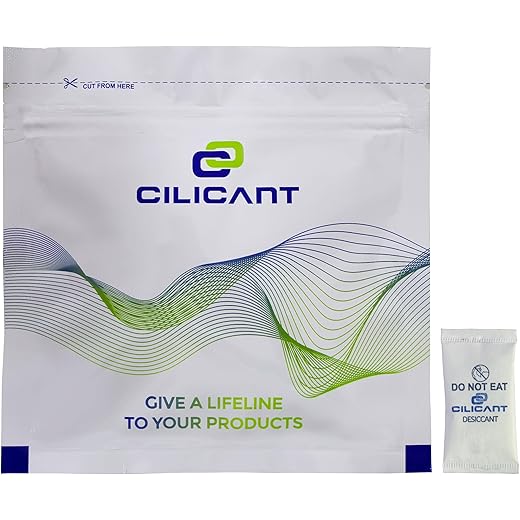 CILICAnT Silica Gel White Sachets Desiccant Moisture Absorbe