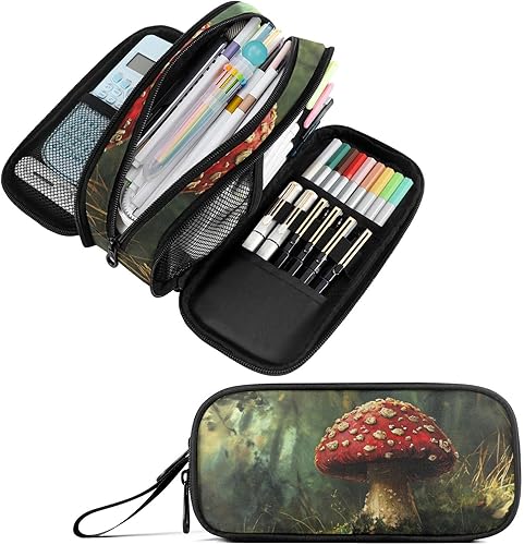 Miniatura 33 de Fustylead Estuche transparente de gran capacidad para lápices, bolsa de maquillaje multiusos, bolsa organizadora de almacenamiento para oficina