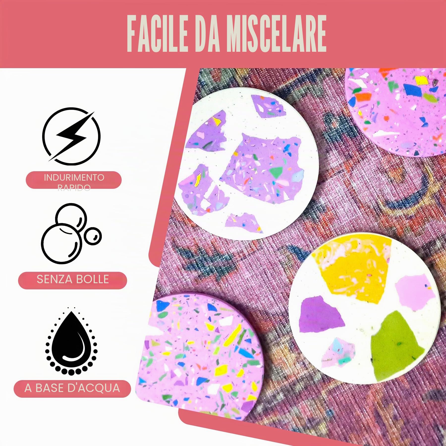 Polvere di Ceramica Bianca - 2.8kg Kit di Polveri in Resina in Ceramica, Indurimento Rapido, Facile da Demolire - Polvere di Gesso per Sculture, Inodore e Liscio per Artigianato per la Casa