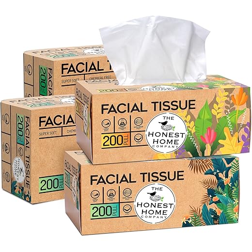 Honest Home 2 Ply Facial Tissue Box 800 Pulls