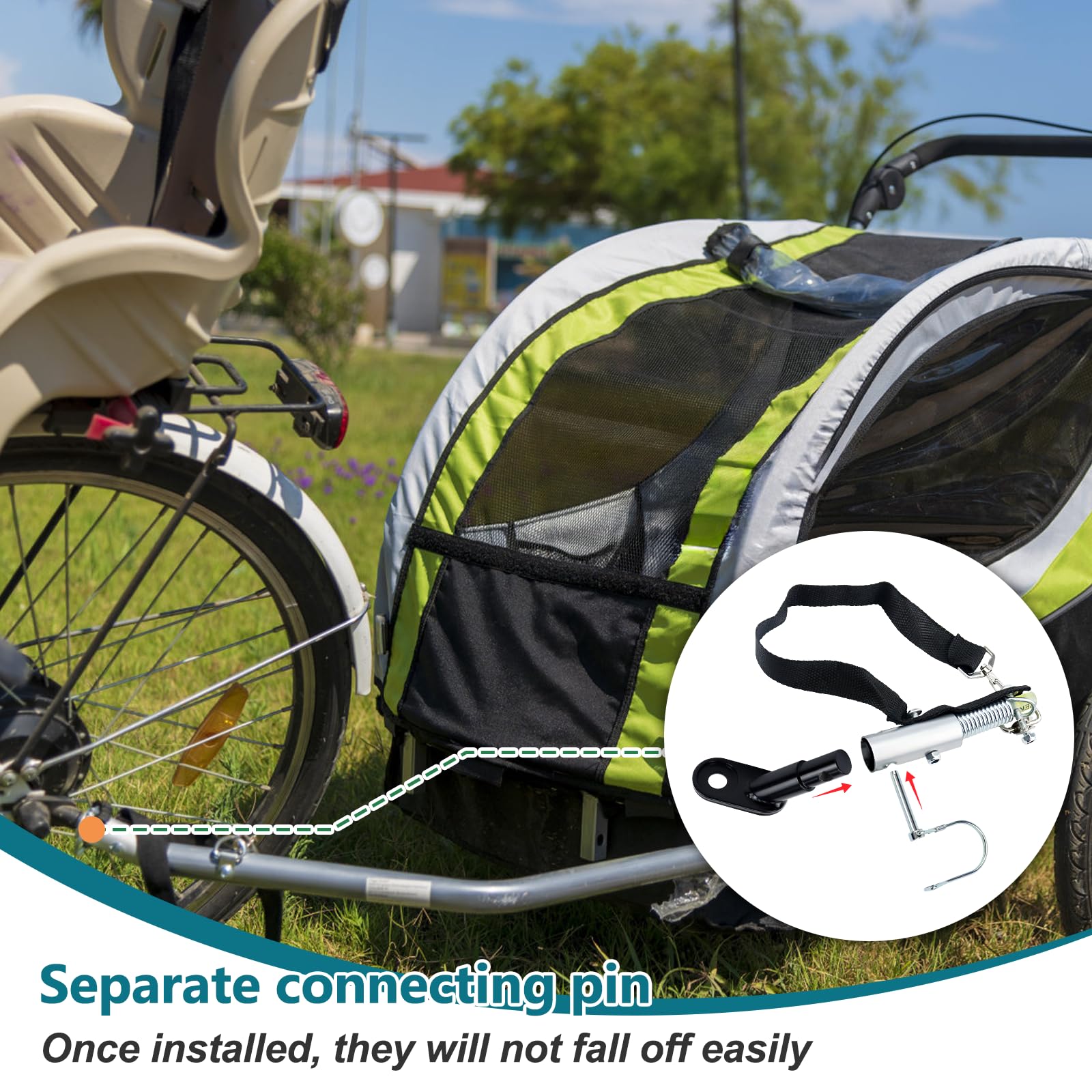 Amazon.co.jp: Ceniparバイクトレーラーヒッチコネクタカプラー自転車
